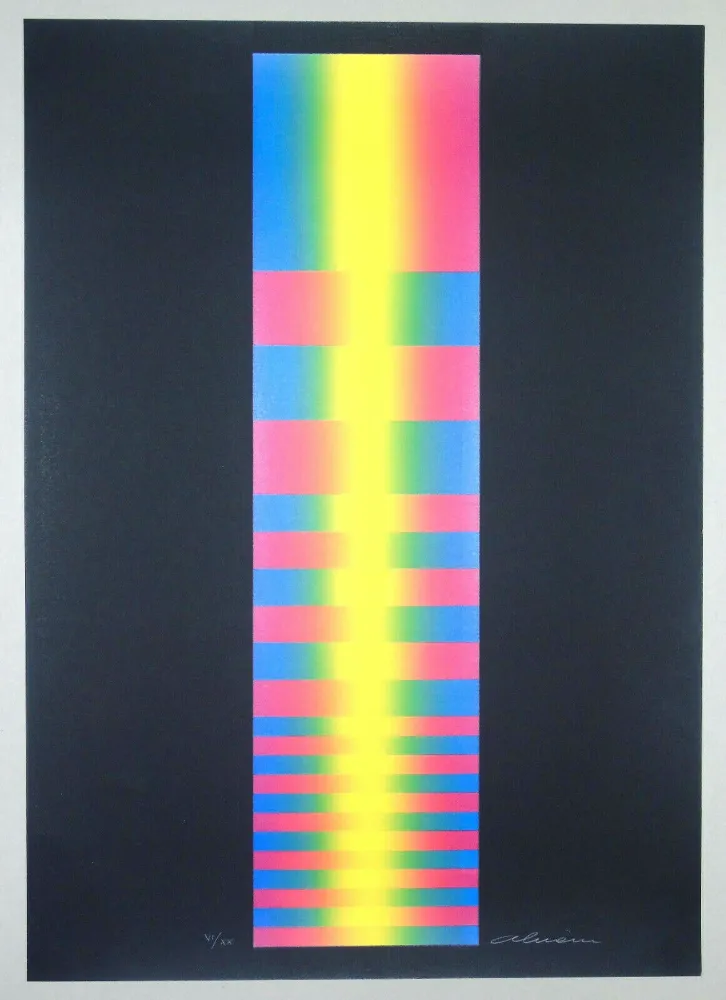 Lithografie Alviani - Untitled