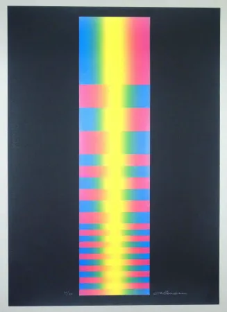 Lithografie Alviani - Untitled