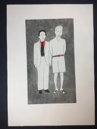 Ets En Aquatint Angeli - Untitled 