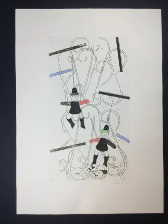 Ets En Aquatint Angeli - Untitled 