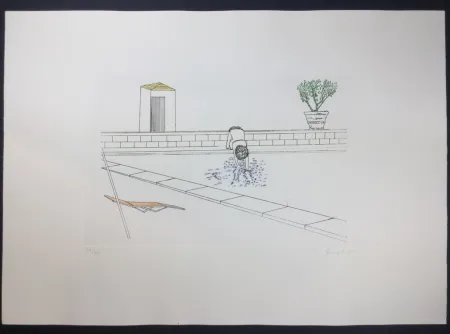 Ets En Aquatint Angeli - Untitled 