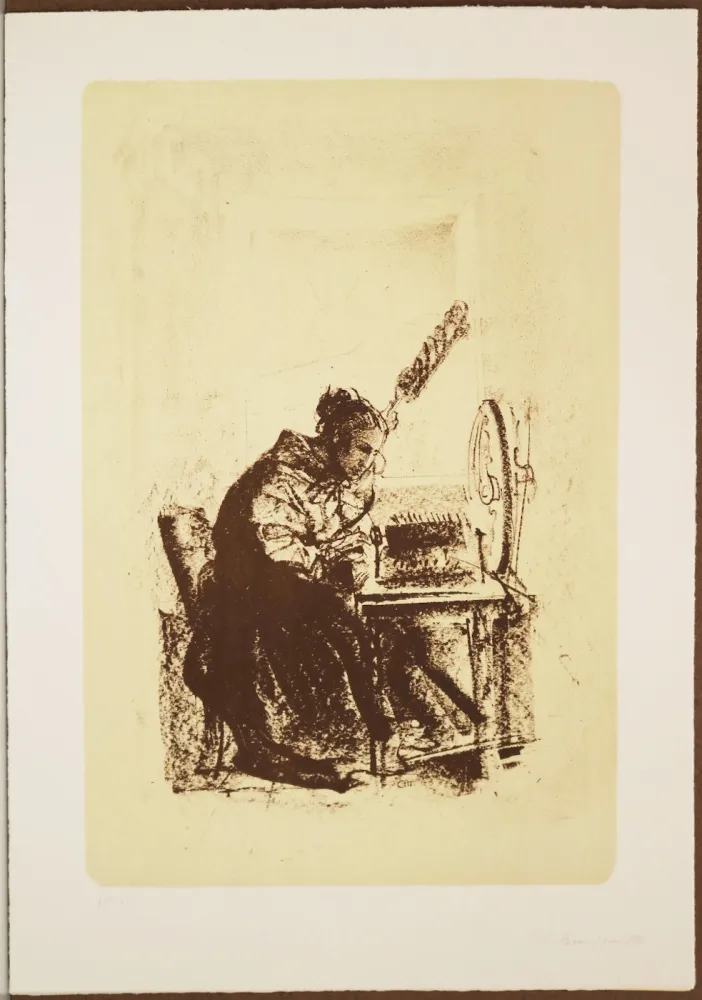 Lithografie Annigoni - Il filatoio