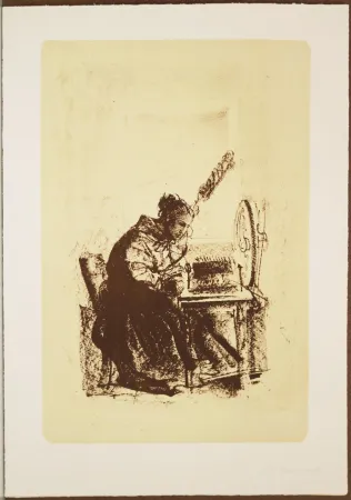 Lithografie Annigoni - Il filatoio