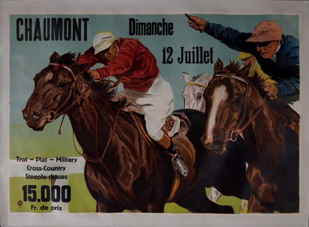 Lithografie Anonyme - Chaumont Dimanche 12 Juillet, c. 1930s - Large lithograph poster!