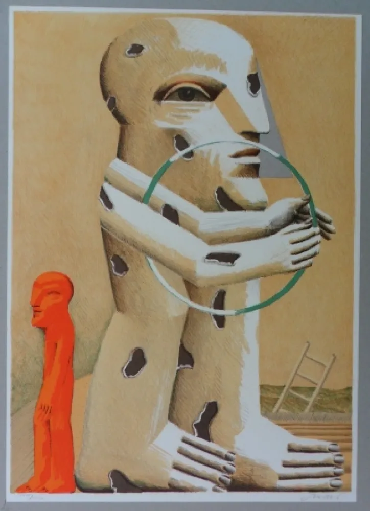 Lithografie Antes - Ohne Titel