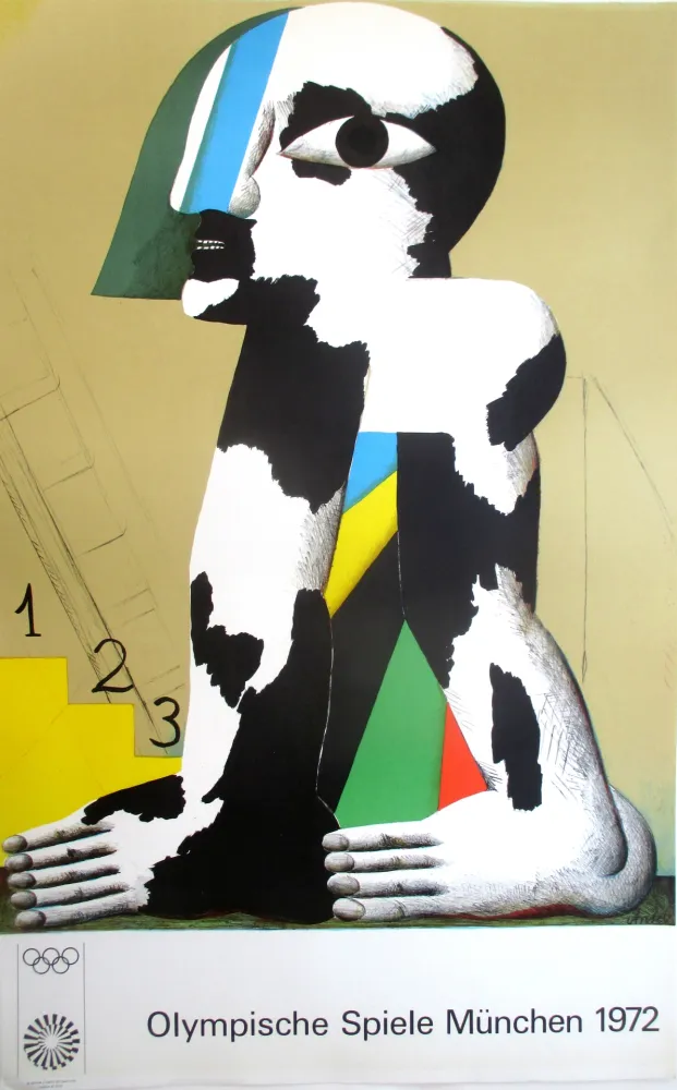 Lithografie Antes - OL 1972- original colourlithograph