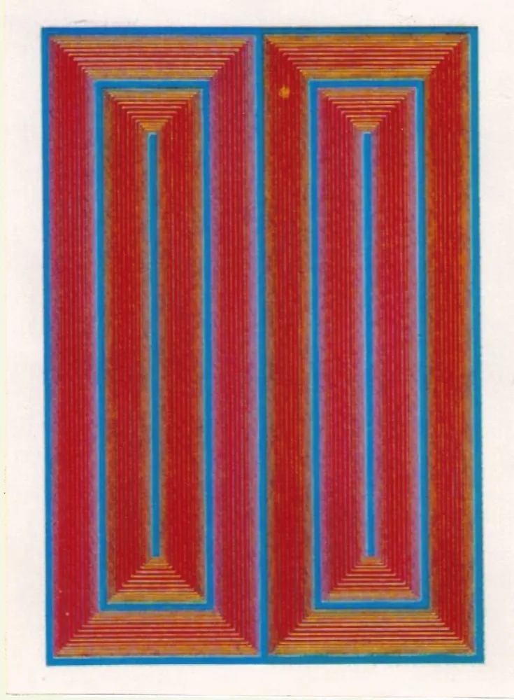 Zeefdruk Anuszkiewicz - Untiltled