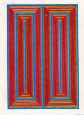 Zeefdruk Anuszkiewicz - Untiltled