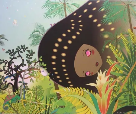 Lithografie Aoshima - Building Head - Chameleon