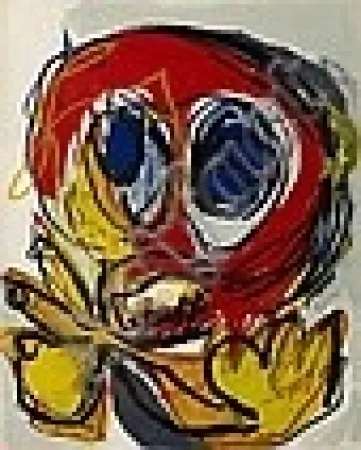 Lithografie Appel - A Beast-Drawn Man