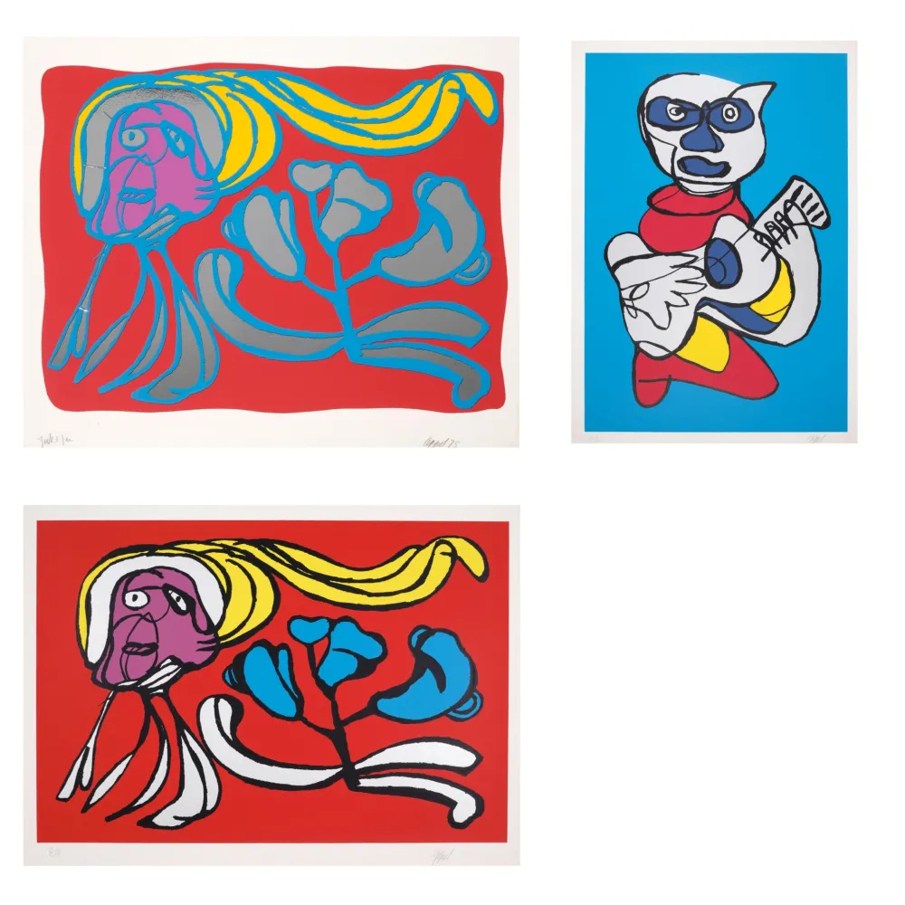 Multiple Appel - A Group of 3 Screenprints