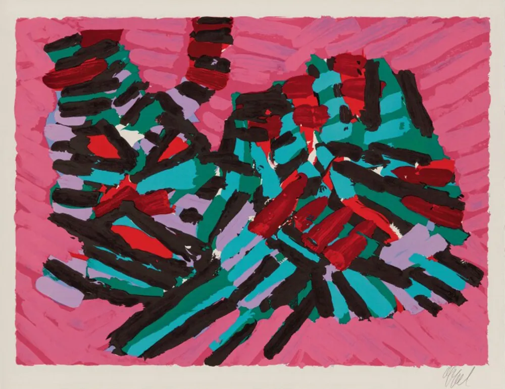 Lithografie Appel - About A Cat