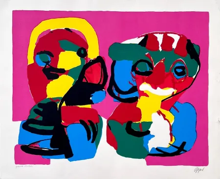 Lithografie Appel - Au printemps 