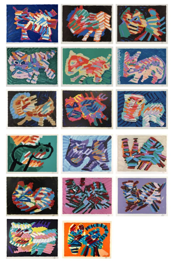 Lithografie Appel - Cats