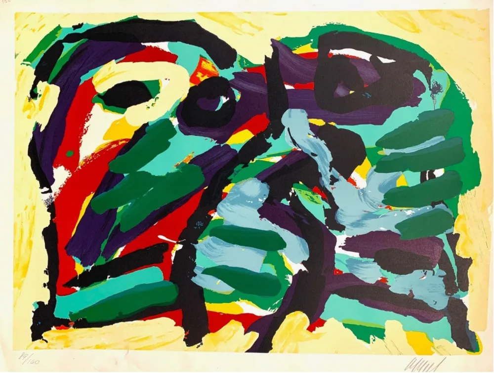 Lithografie Appel - Composition