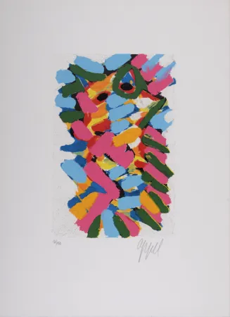 Zeefdruk Appel - Composition, c. 1970 - Hand-signed & numbered