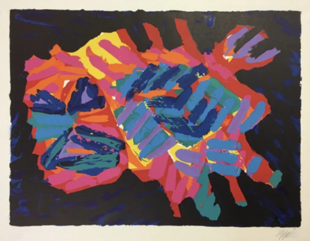 Lithografie Appel - Devil Cat