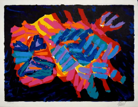 Lithografie Appel - Devil Cat, 1978 - Hand-signed!