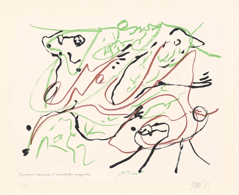 Zeefdruk Appel - Duo 04 : Expression nerveuse