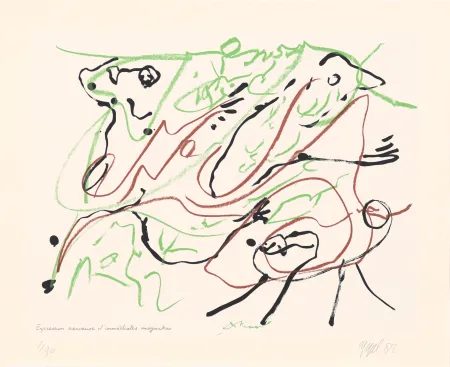 Zeefdruk Appel - Duo 04 : Expression nerveuse