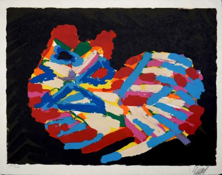 Lithografie Appel - House Cat, 1978 - Hand-signed!