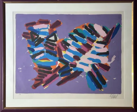 Lithografie Appel - Innocent cat 