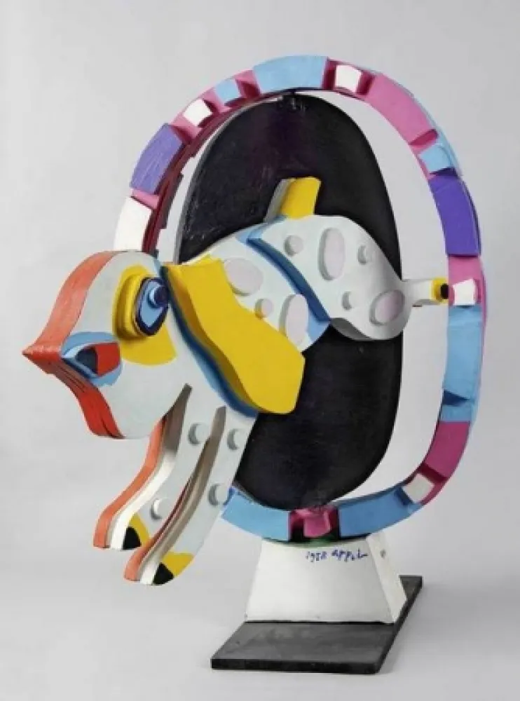 Lithografie Appel - Jumping Dog, aus 