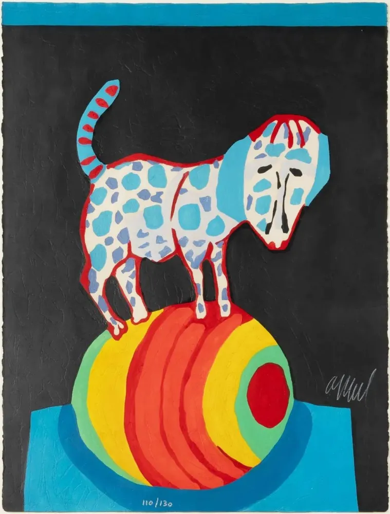 Houtsnede Appel - Le Chien