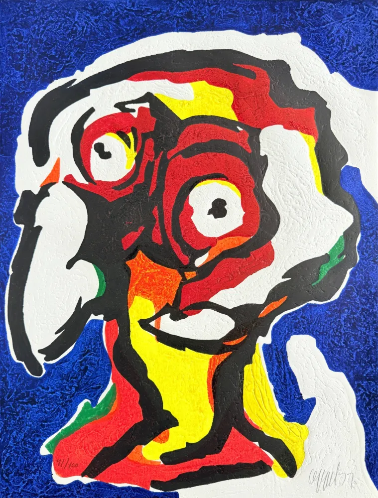 Houtsnede Appel - Le Philosophe