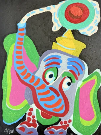 Houtsnede Appel - L’Oeil du cirque