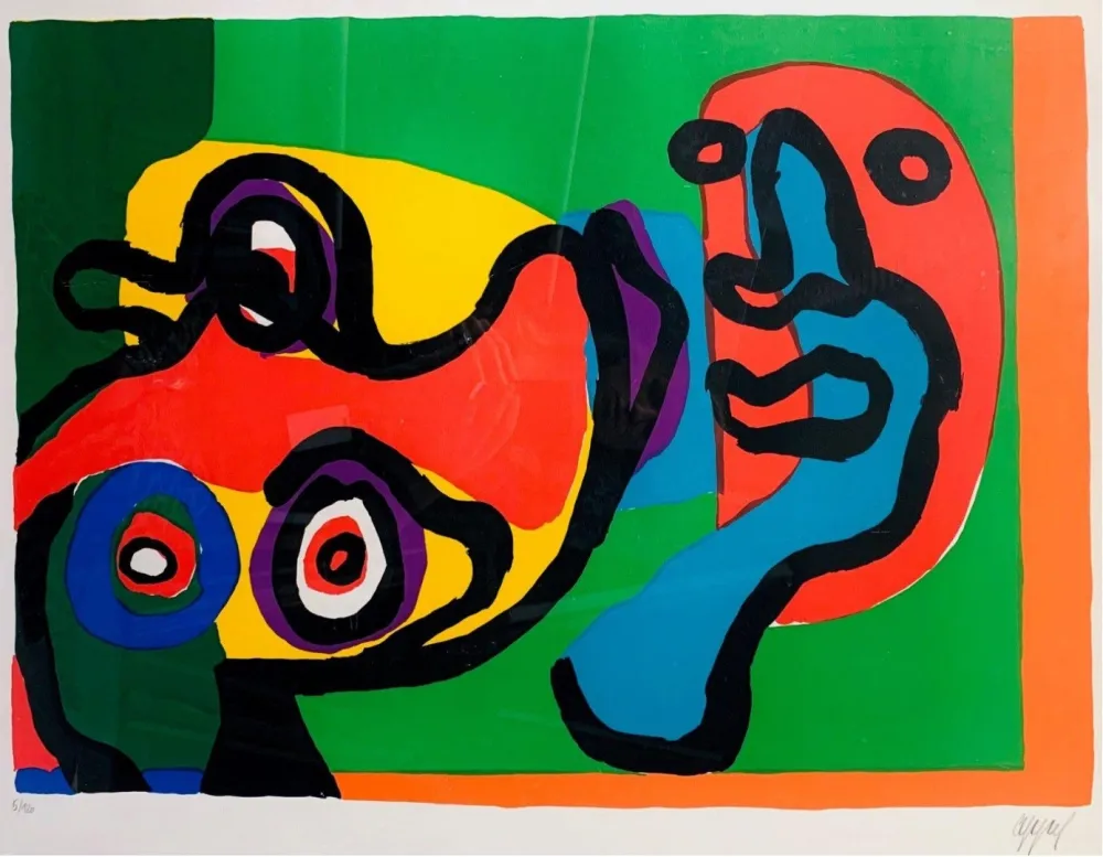 Lithografie Appel - Meeting in the Sun, ca.