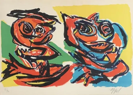 Lithografie Appel - Personnages, ca.