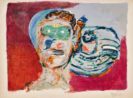 Lithografie Appel - Regard vers l'infini