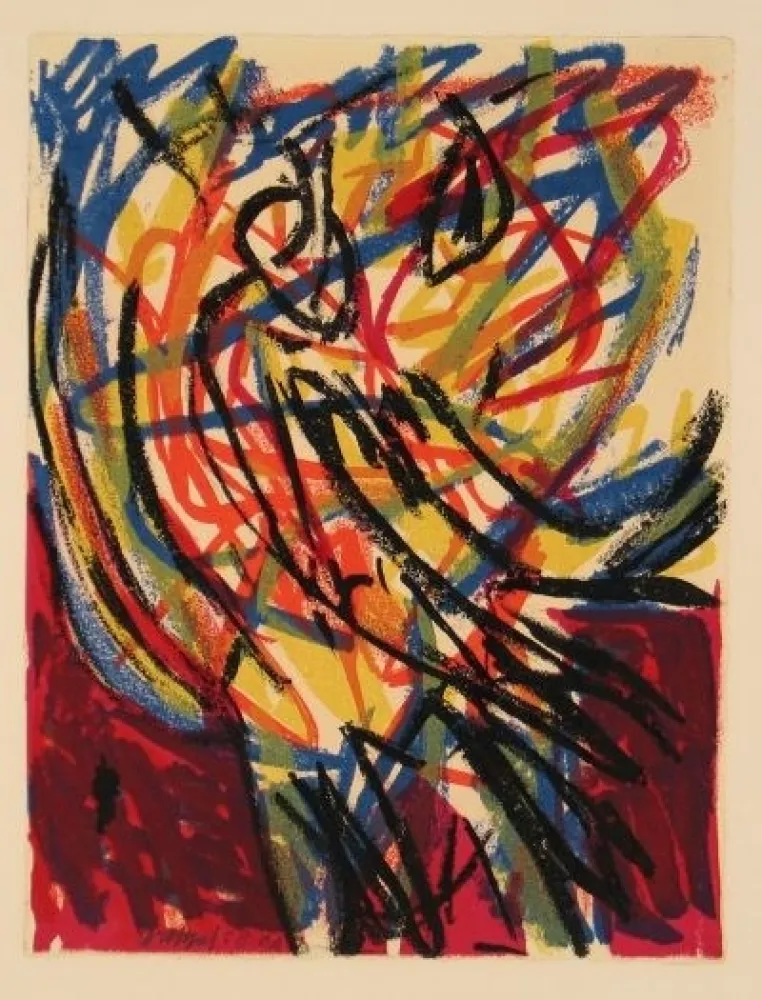 Lithografie Appel - Rhapsodie de ma nuit