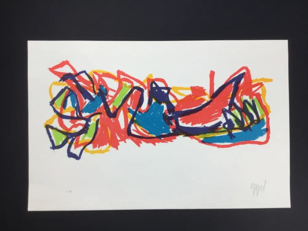 Lithografie Appel - Sculture in Amsterdam