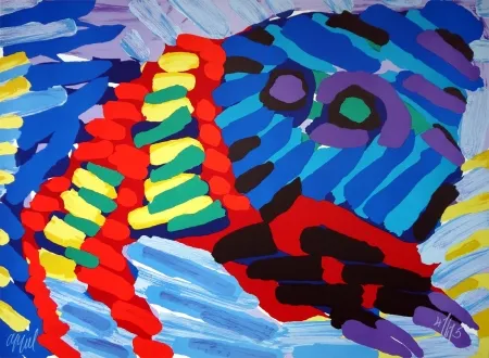 Lithografie Appel - See me running again