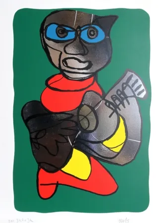 Zeefdruk Appel - Singing Hands 2