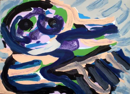 Lithografie Appel - Sitting in the landscape 