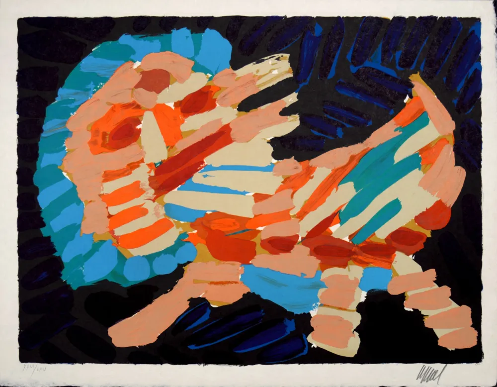 Lithografie Appel - Smiling Cat, 1978 - Hand-signed!