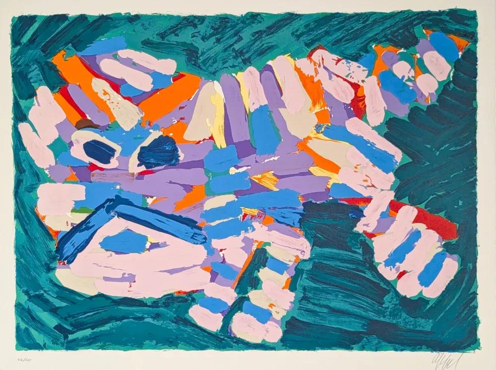 Lithografie Appel - Stalking Cat 