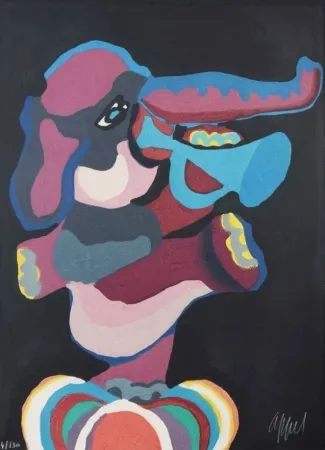 Houtsnede Appel - Te voir marcher est un evenement enorme