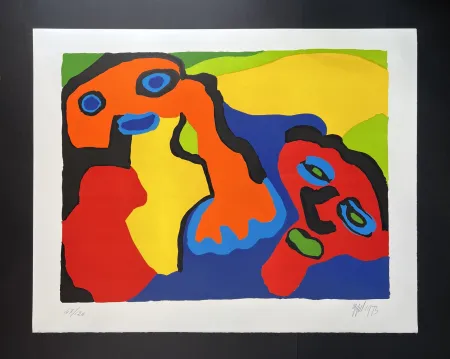 Lithografie Appel - Tête dansante 