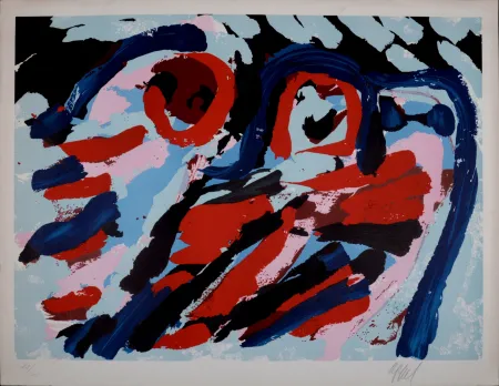 Lithografie Appel - Three Smiling Faces, 1979 - Hand-signed!