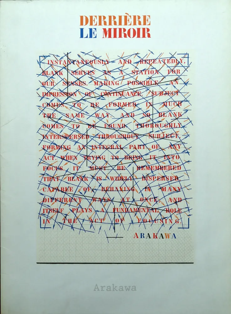 Geïllustreerd Boek Arakawa - Derrière le Miroir n. 252