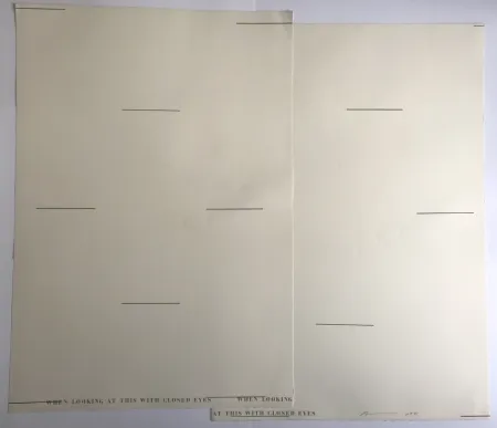 Lithografie Arakawa - When looking at this with closed eyes