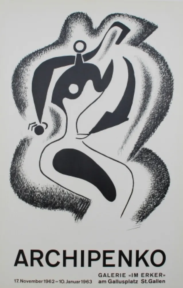 Lithografie Archipenko - Le sculpteur (The Sculptor)