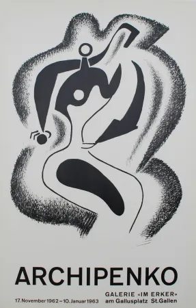Lithografie Archipenko - Le sculpteur (The Sculptor)