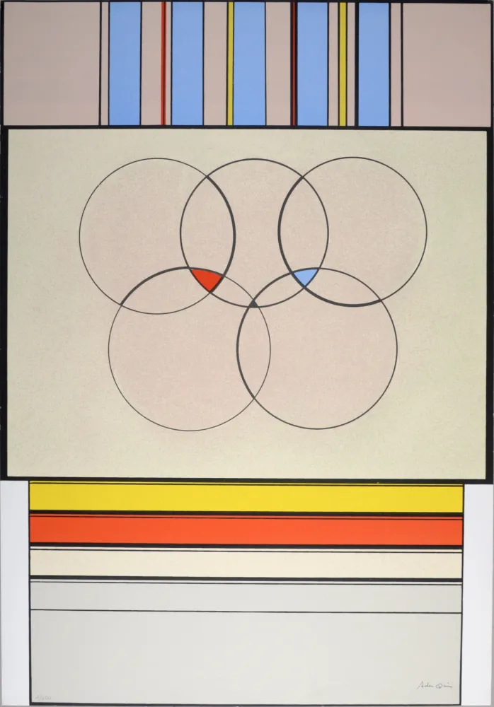 Zeefdruk Arden-Quin - Composition