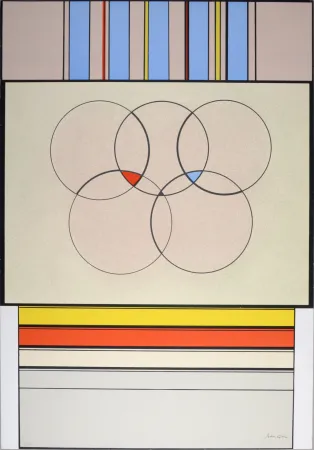 Zeefdruk Arden-Quin - Composition