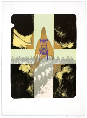 Lithografie Aritza - Orchidées pour Jeanne